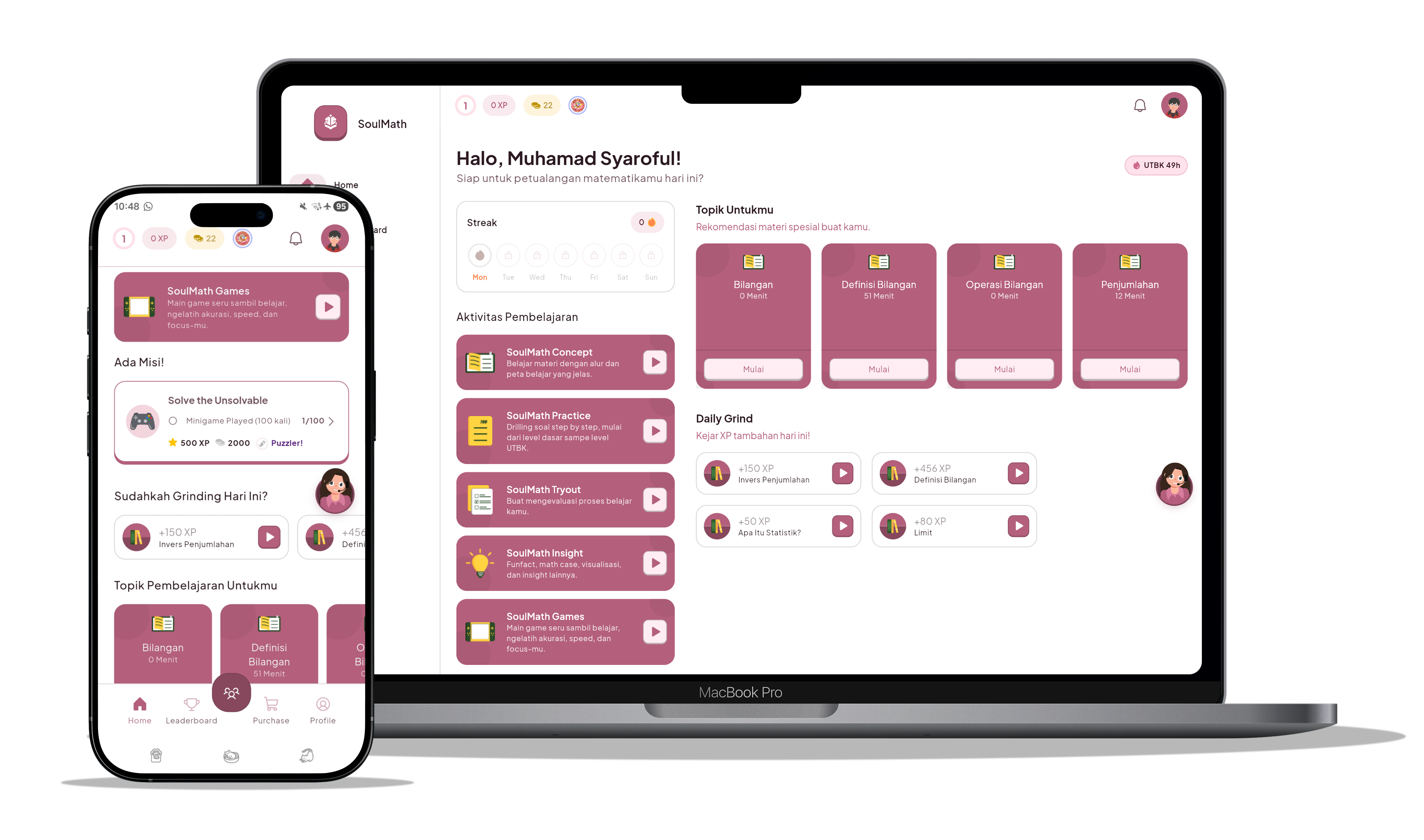 Butet Mengajar di laptop dan HP